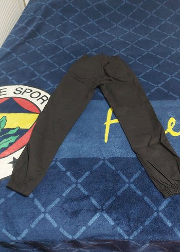 Siyah Erkek Çocuk Yumuşak Kumaş Kot Pantol - Görsel 2