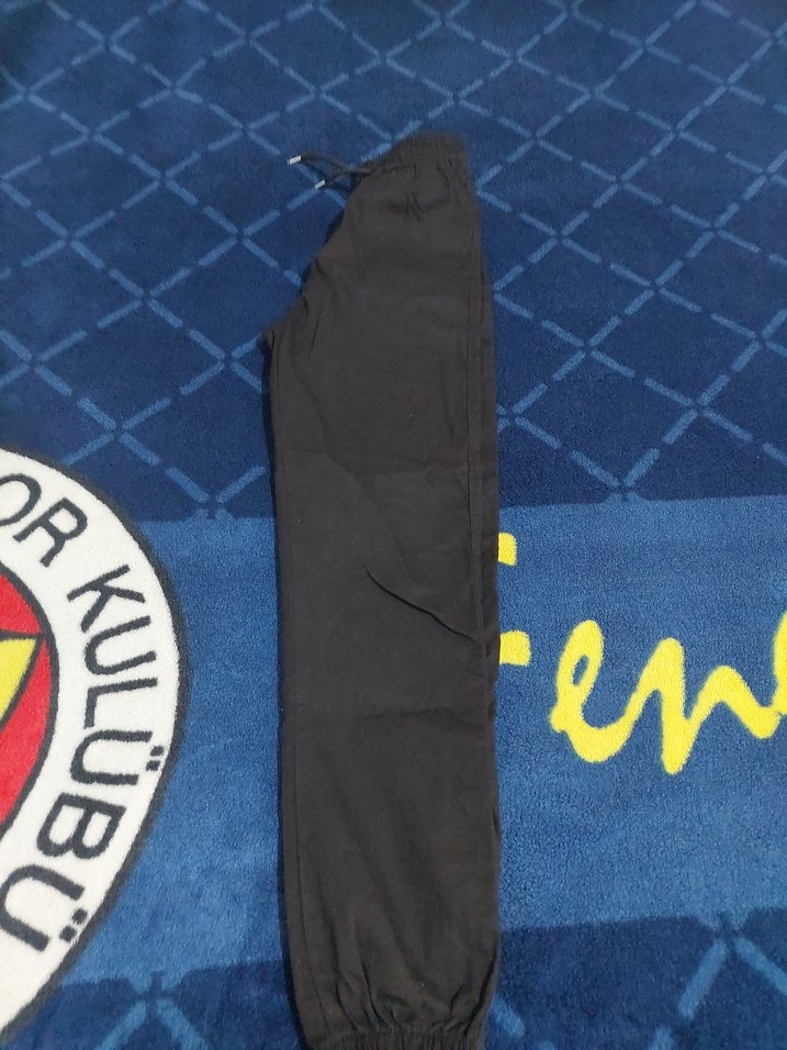 Siyah Erkek Çocuk Yumuşak Kumaş Kot Pantol - Görsel 4