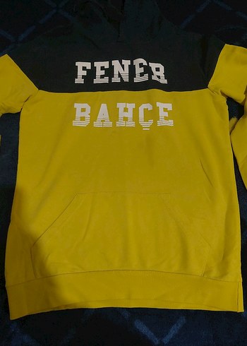 Sarı Kapüşonlu Erkek Sweatshirt feneryum orijinal - Görsel 4