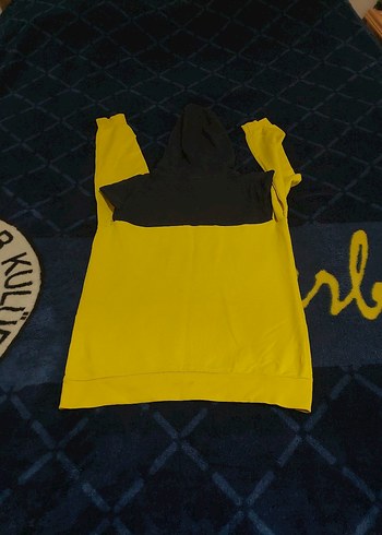 Sarı Kapüşonlu Erkek Sweatshirt feneryum orijinal - Görsel 5