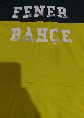 Sarı Kapüşonlu Erkek Sweatshirt feneryum orijinal - Görsel 2