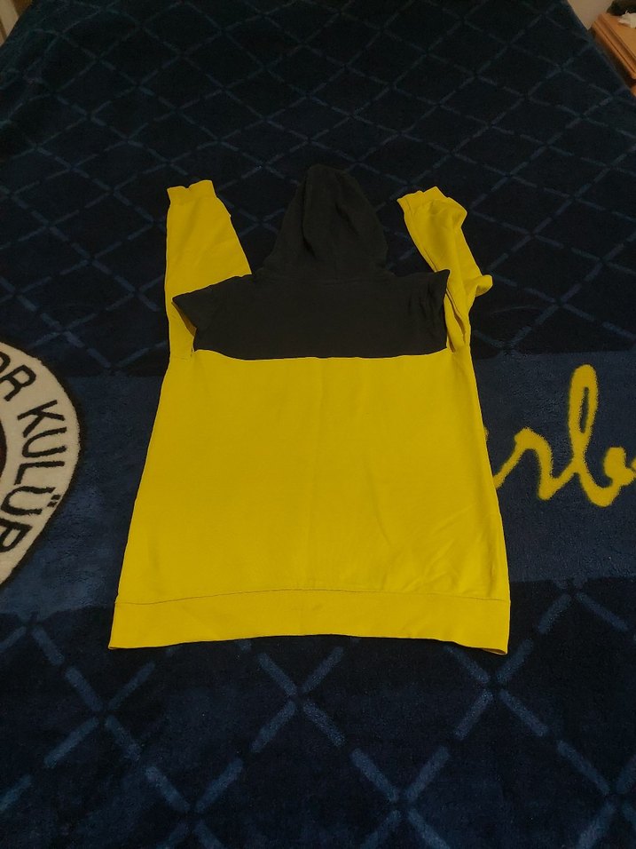 Sarı Kapüşonlu Erkek Sweatshirt feneryum orijinal - Görsel 5