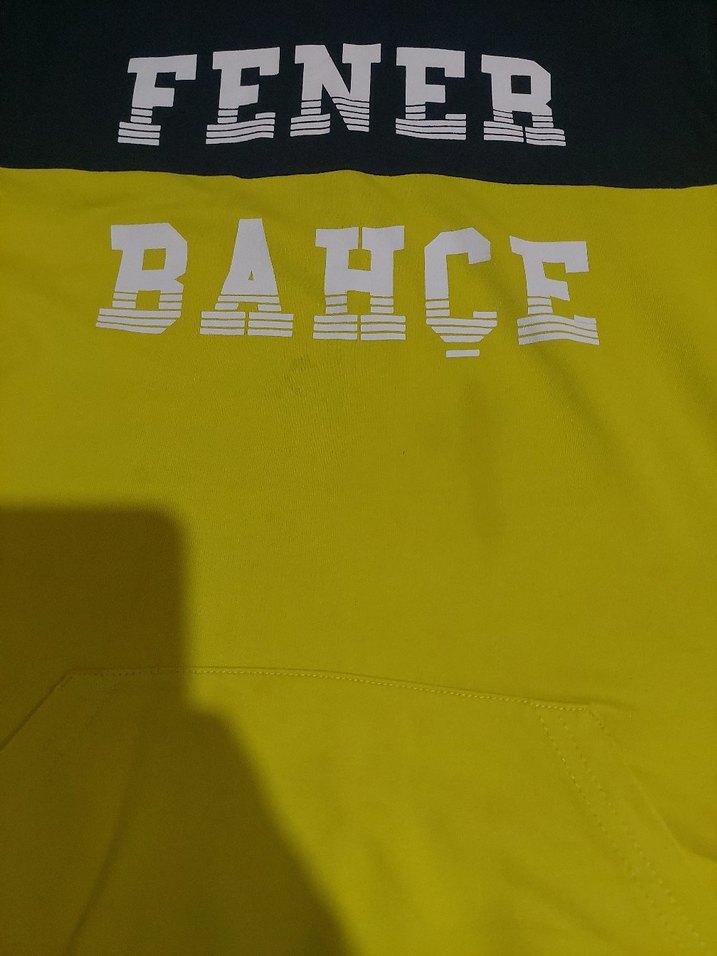 Sarı Kapüşonlu Erkek Sweatshirt feneryum orijinal - Görsel 2