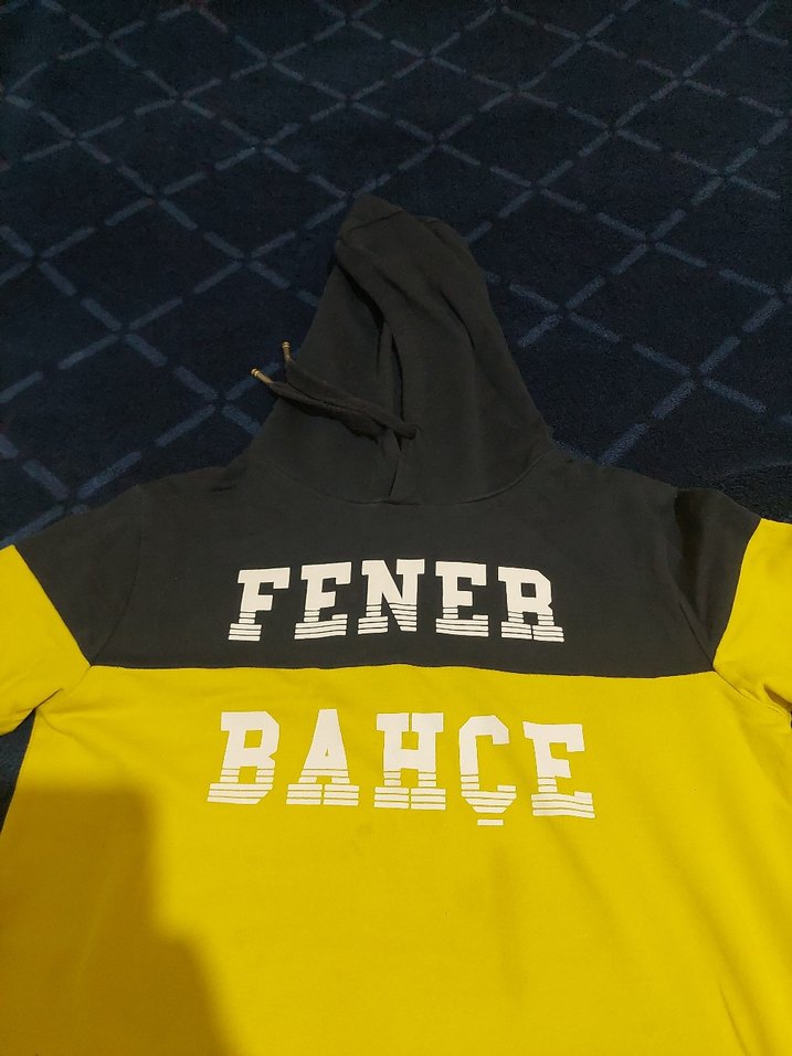 Sarı Kapüşonlu Erkek Sweatshirt feneryum orijinal - Görsel 3