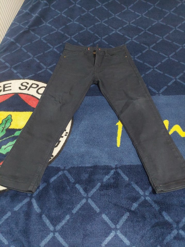 lacivert kot çocuk pantolonu - Görsel 2