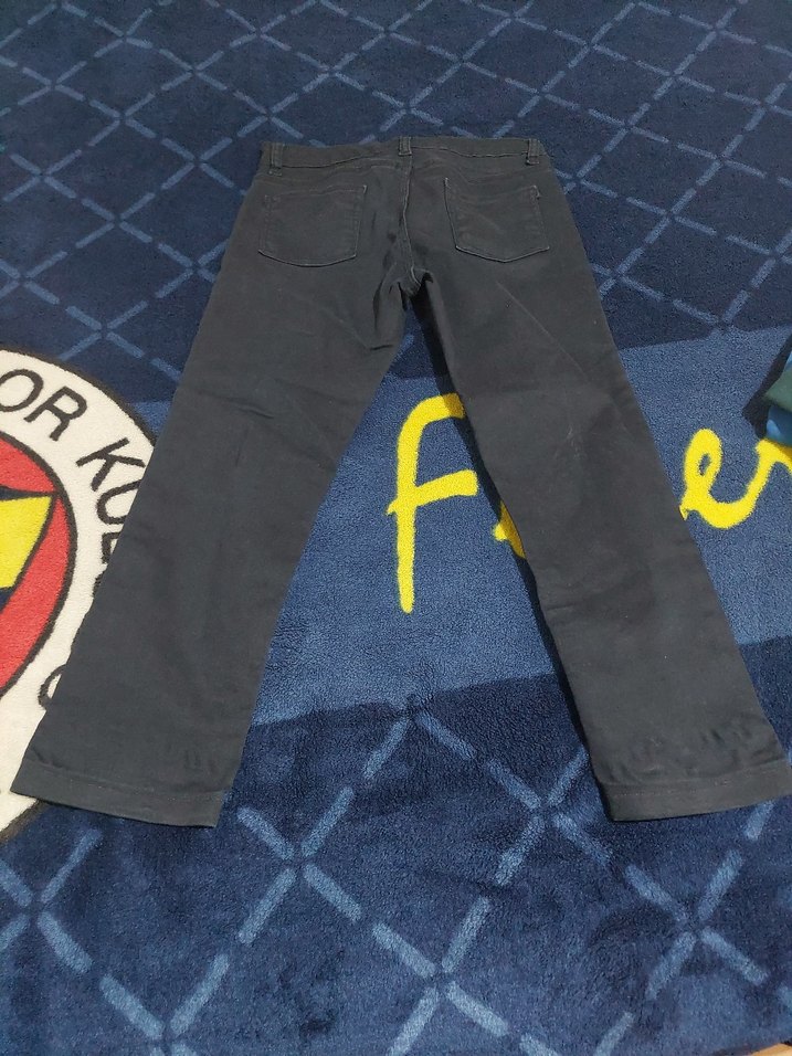 lacivert kot çocuk pantolonu - Görsel 3