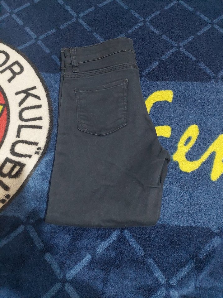 lacivert kot çocuk pantolonu - Görsel 4