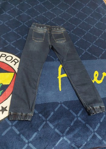 Lacivert Bağcıklı Erkek Çocuk Kot Pantolon - Görsel 2