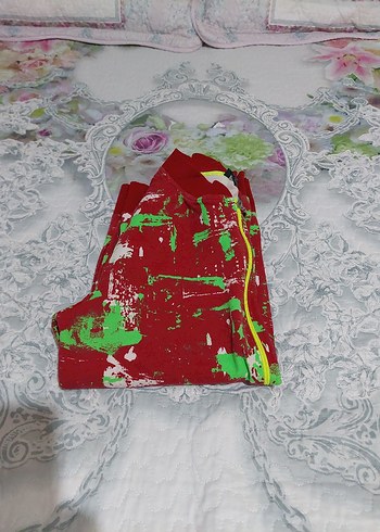 Kız Çocuk Renkli Batik Fermuarlı Ceket - Görsel 5