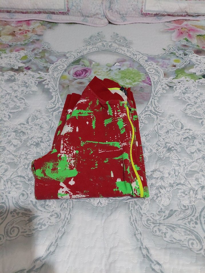 Kız Çocuk Renkli Batik Fermuarlı Ceket - Görsel 5