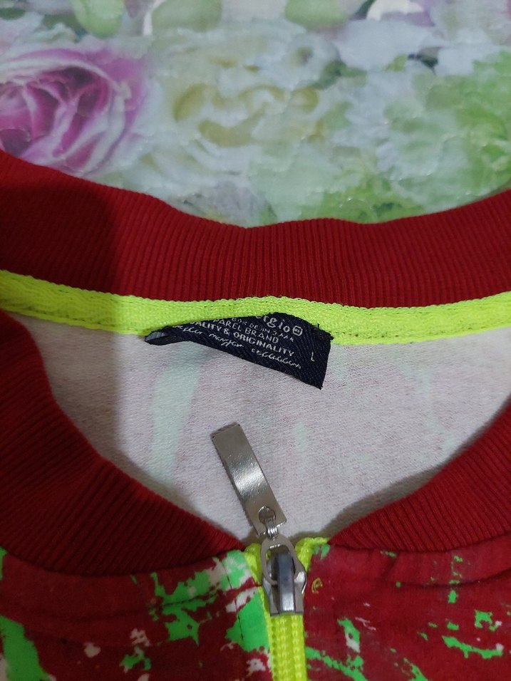 Kız Çocuk Renkli Batik Fermuarlı Ceket - Görsel 4