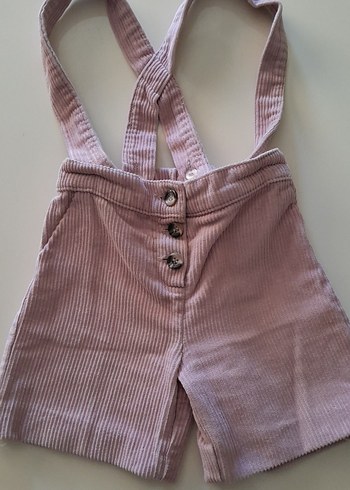 Pembe Süet Kız Salopet