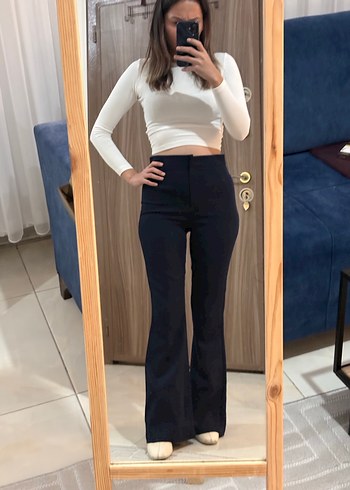 Kadın Lacivert Kumaş Pantolon - Görsel 5