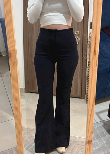 Kadın Lacivert Kumaş Pantolon - Görsel 8