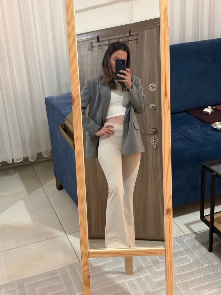 Tayt görünümlü pantolon - Görsel 2