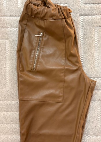 Kahverengi deri pantolon - Görsel 6