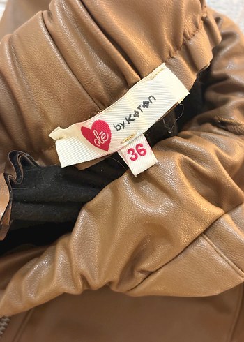 Kahverengi deri pantolon - Görsel 5