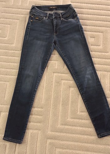 Gri Dar Kesim Boy Kadın Kot Pantolon - Görsel 8