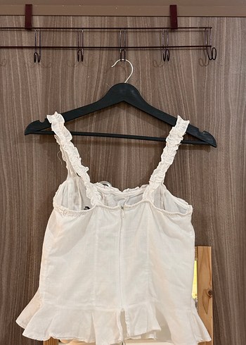 Nakışlı Beyaz bluz - Görsel 2