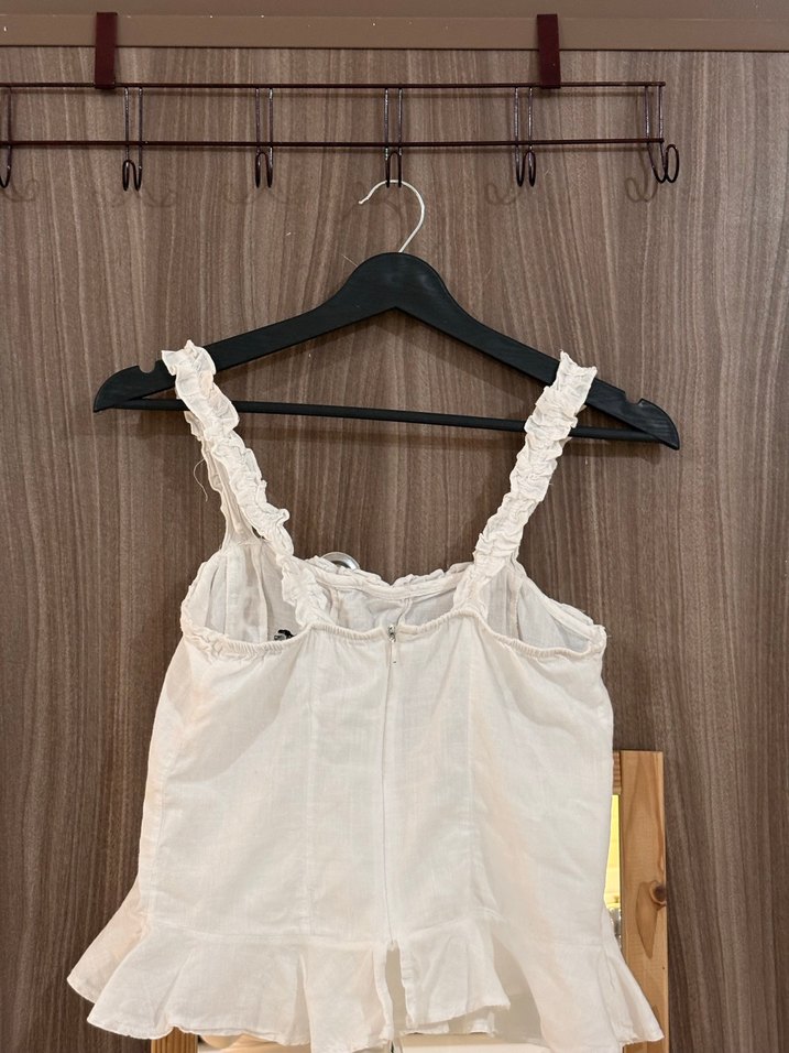 Nakışlı Beyaz bluz - Görsel 2