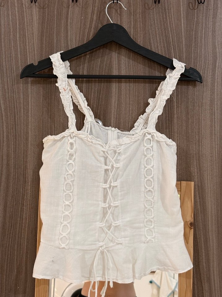 Nakışlı Beyaz bluz - Görsel 3