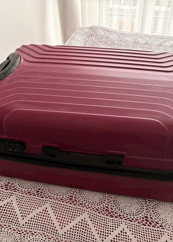 Bordo büyük  Bavul / valiz - Görsel 2