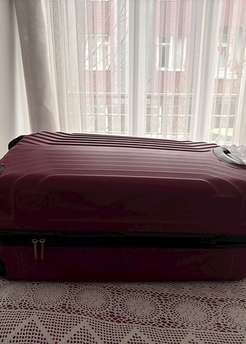 Bordo büyük  Bavul / valiz - Görsel 9