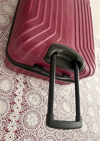 Bordo büyük  Bavul / valiz - Görsel 12