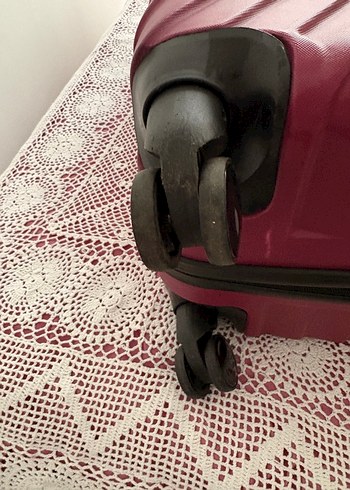 Bordo büyük  Bavul / valiz - Görsel 7