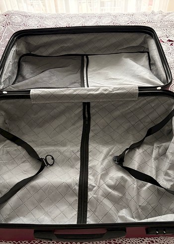 Bordo büyük  Bavul / valiz - Görsel 5