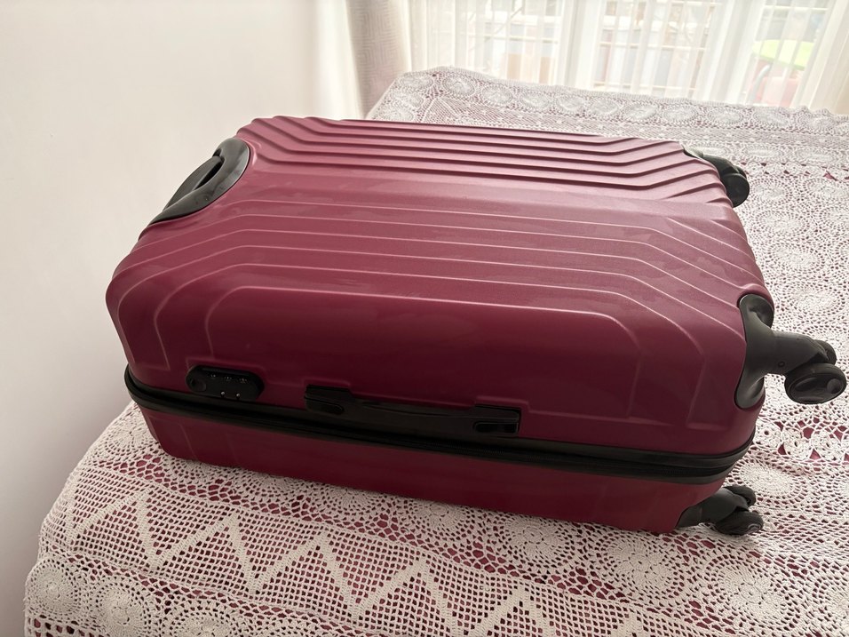 Bordo büyük  Bavul / valiz - Görsel 2