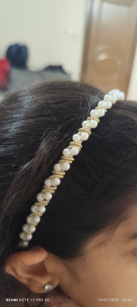 Boncuklu Bohem Kadın Saç Aksesuarı - Görsel 3