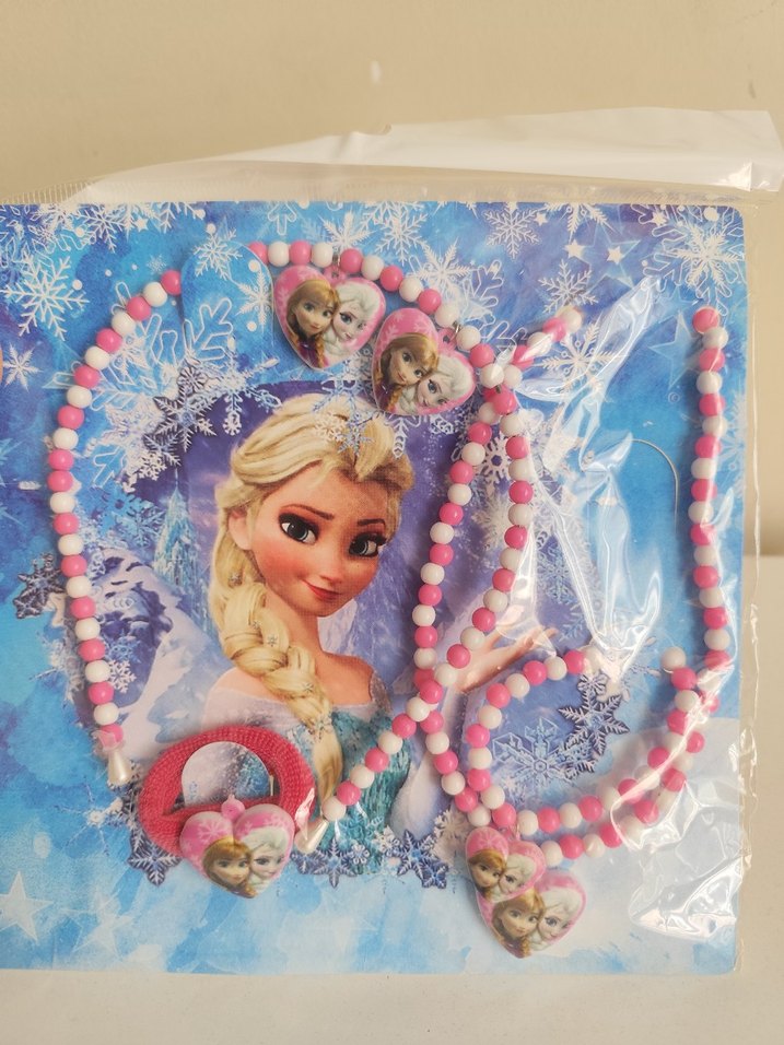 Renkli Boncuklu Frozen Çocuk Takı Seti - Görsel 2