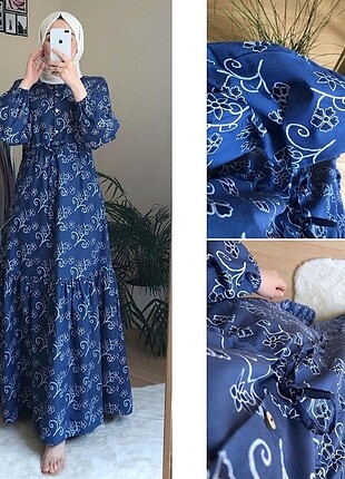 Poplin Tesettür Elbise
