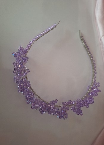 Mor Boncuklu Cam Taç - Görsel 5