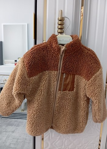 Kahverengi Peluş Erkek Çocuk Ceket