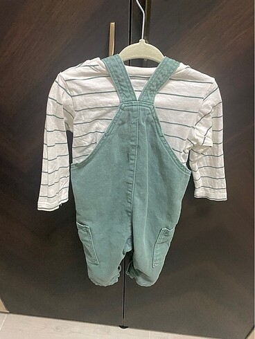 9 Ay Beden H&M marka erkek bebek kot salopet takım