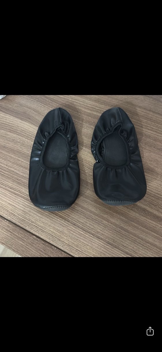 Kız Çocuk Siyah Basic Babet bale 31 numara - Görsel 2