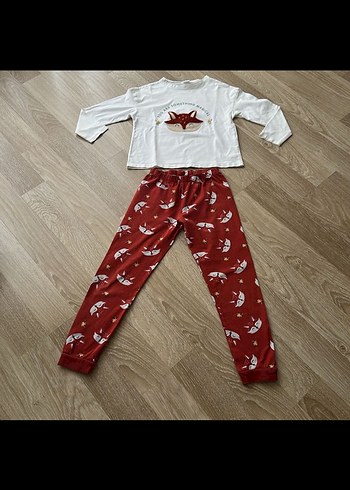 Kız Çocuk Uzun Kollu Pamuklu Pijama Takımı - Görsel 2