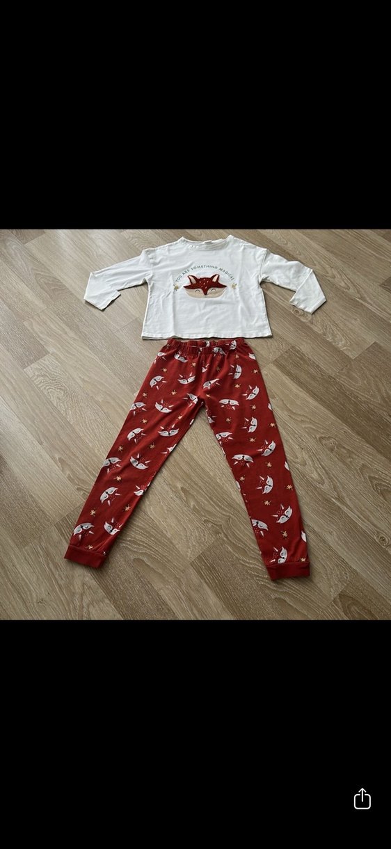 Kız Çocuk Uzun Kollu Pamuklu Pijama Takımı - Görsel 2