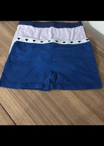 Çocuk Beyaz Boxer Külot Seti - Görsel 4