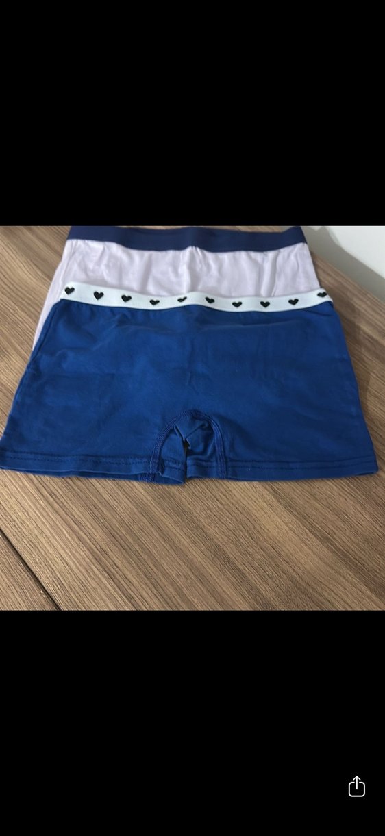 Çocuk Beyaz Boxer Külot Seti - Görsel 4