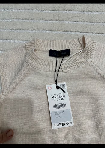 Bej Kadın Kolsuz Yün Triko - Görsel 4