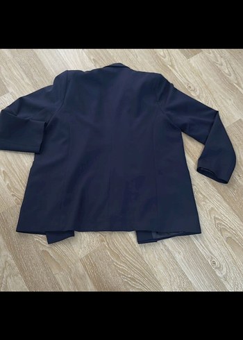 Düğmeli Lacivert Kadın Blazer Ceket - Görsel 6