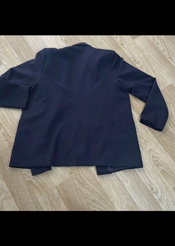 Düğmeli Lacivert Kadın Blazer Ceket - Görsel 5