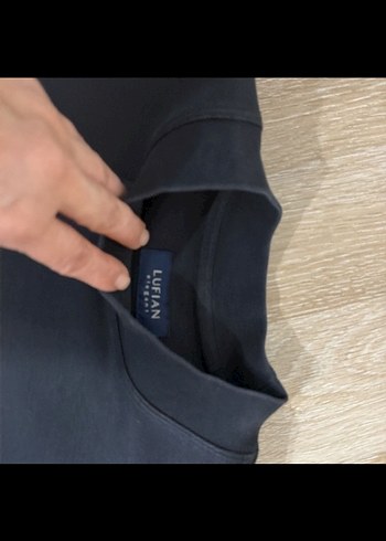 Siyah Erkek lufian Orjinal Baskılı Sweatshirt - Görsel 6