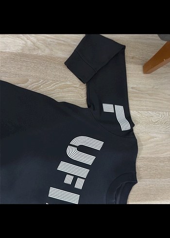 Siyah Erkek lufian Orjinal Baskılı Sweatshirt - Görsel 4