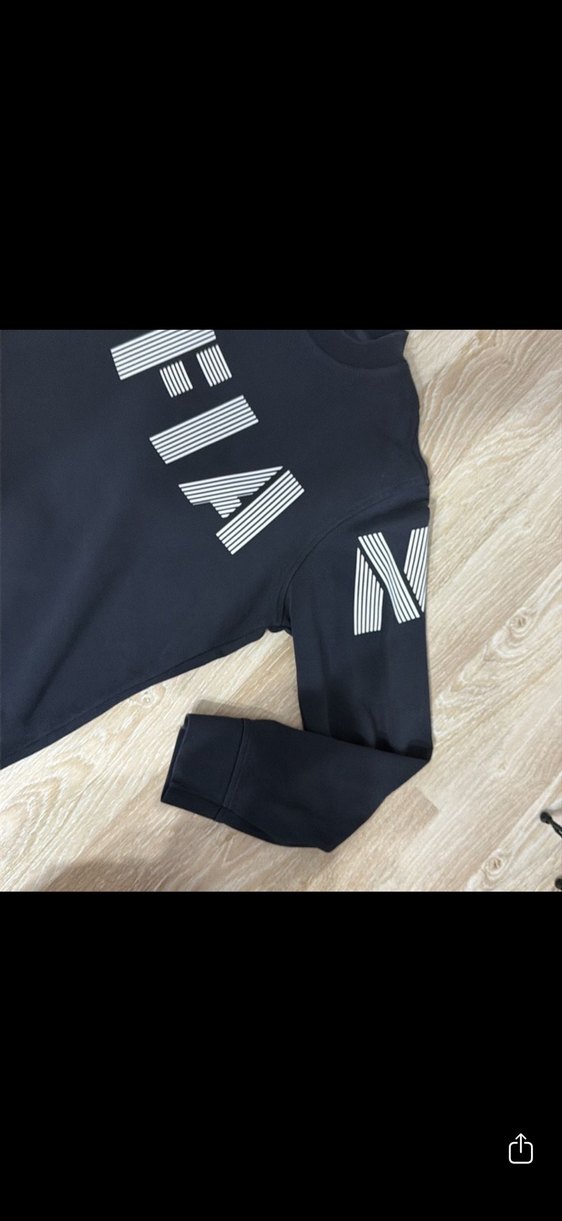 Siyah Erkek lufian Orjinal Baskılı Sweatshirt - Görsel 5