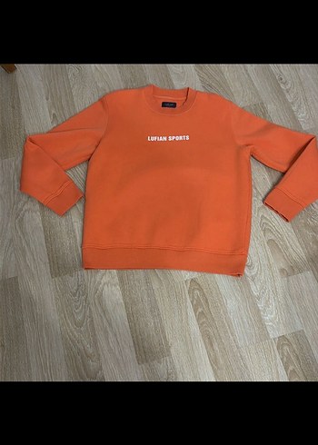 Turuncu Baskılı Erkek Sweatshirt - Görsel 2