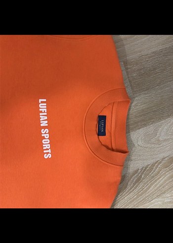 Turuncu Baskılı Erkek Sweatshirt - Görsel 3